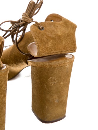 Saint Laurent Suede Gladiator Sandals