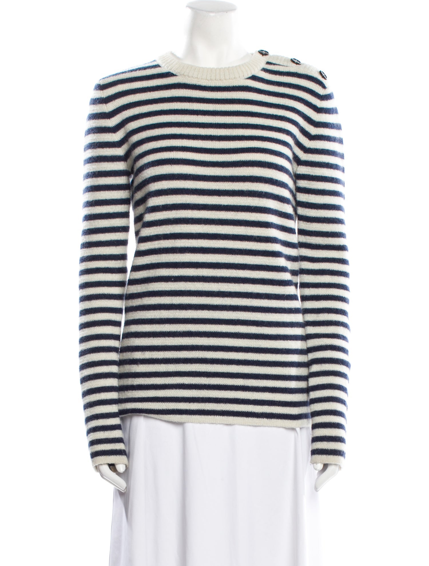 Saint Laurent Mohair Striped Sweater