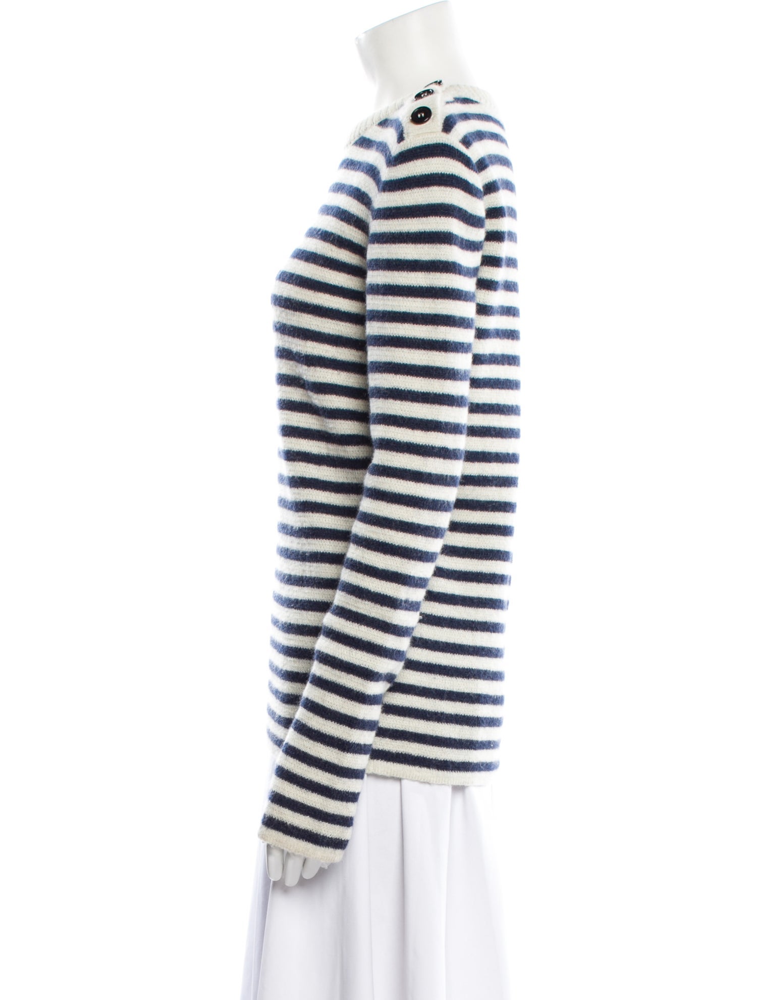 Saint Laurent Mohair Striped Sweater