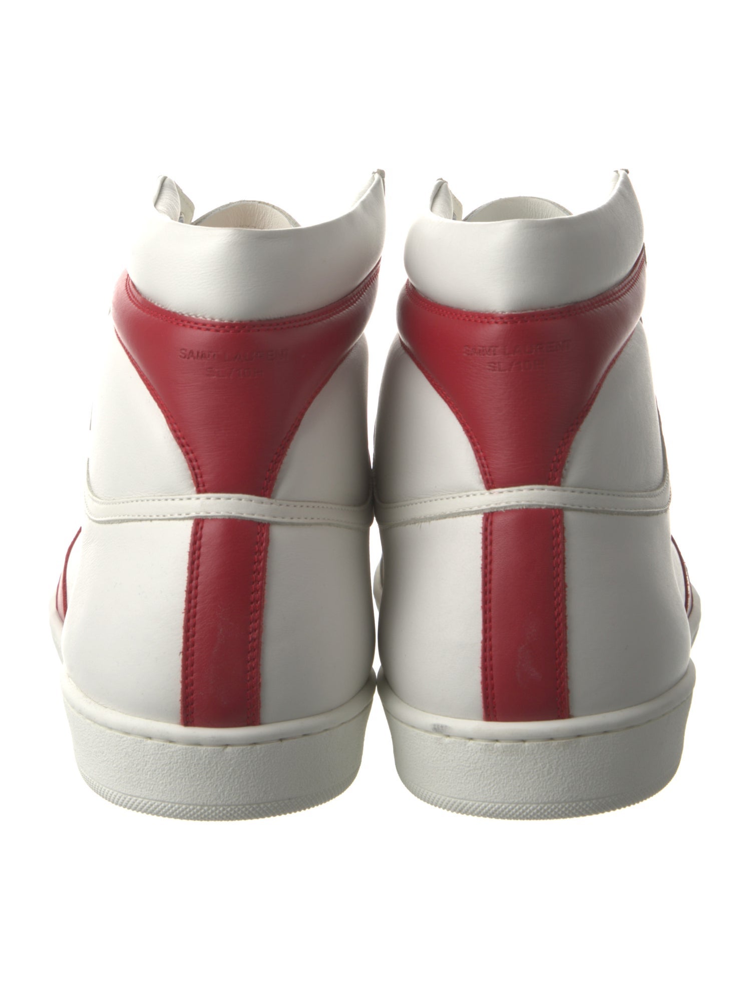 Saint Laurent Leather Colorblock Pattern Sneakers