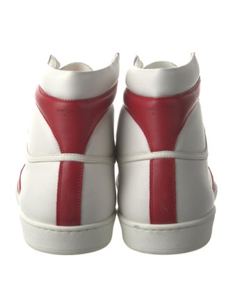 Saint Laurent Leather Colorblock Pattern Sneakers