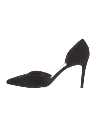 Saint Laurent Suede D'Orsay Pumps