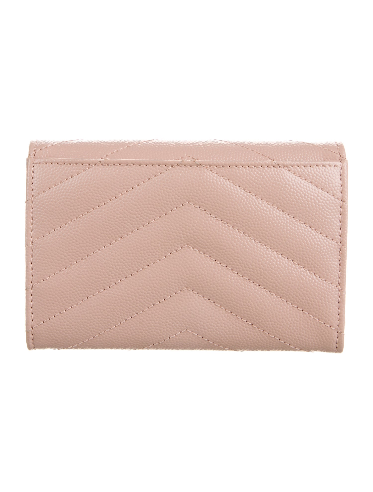 Saint Laurent 2022 Chevron Compact Wallet
