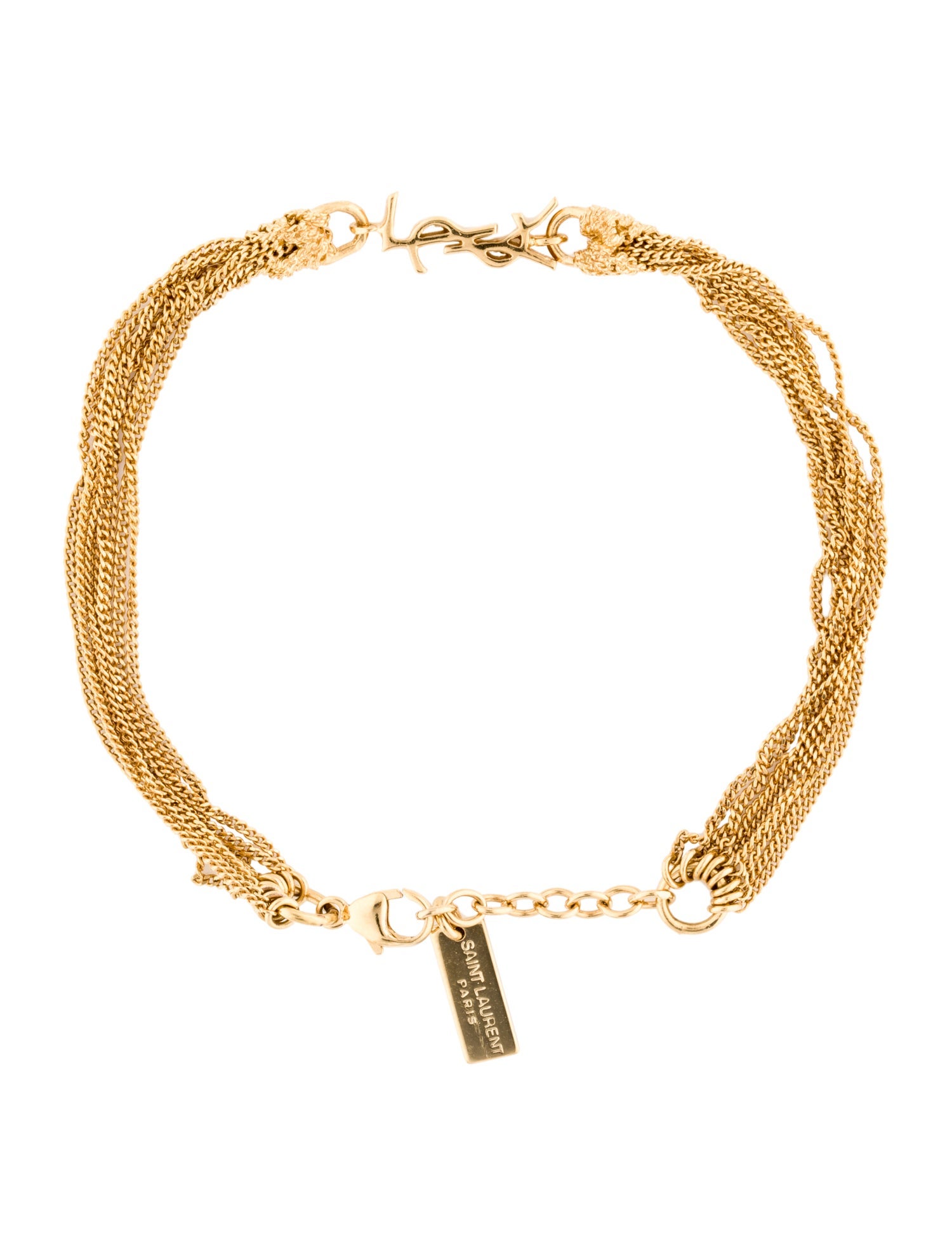 Saint Laurent Cassandre Tassel Bracelet