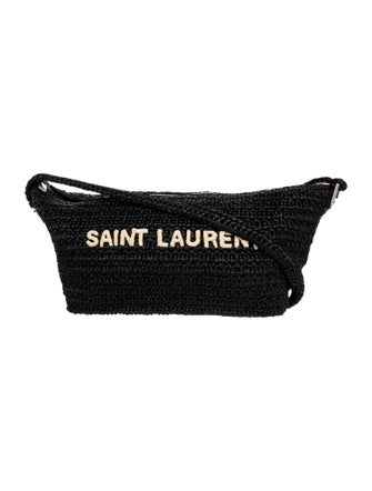 Saint Laurent Raffia Shoulder Bag 2023