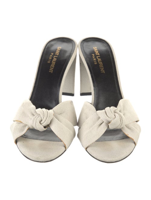 Saint Laurent Canvas Slides