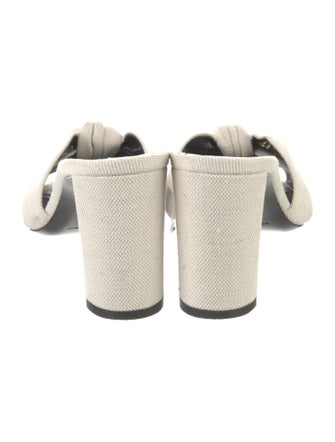 Saint Laurent Canvas Slides