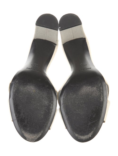 Saint Laurent Canvas Slides