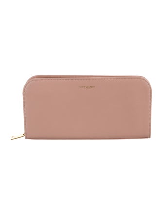 Saint Laurent 2014 Zip Around Continental Wallet Leather Continental Wallet