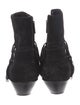Saint Laurent Suede Moto Boots