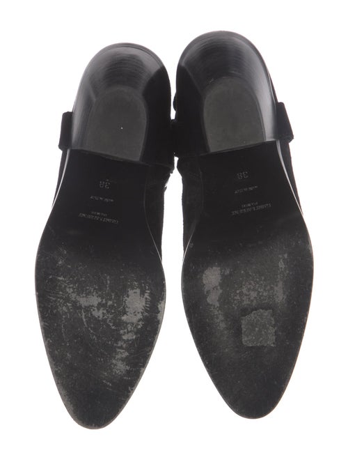 Saint Laurent Suede Moto Boots