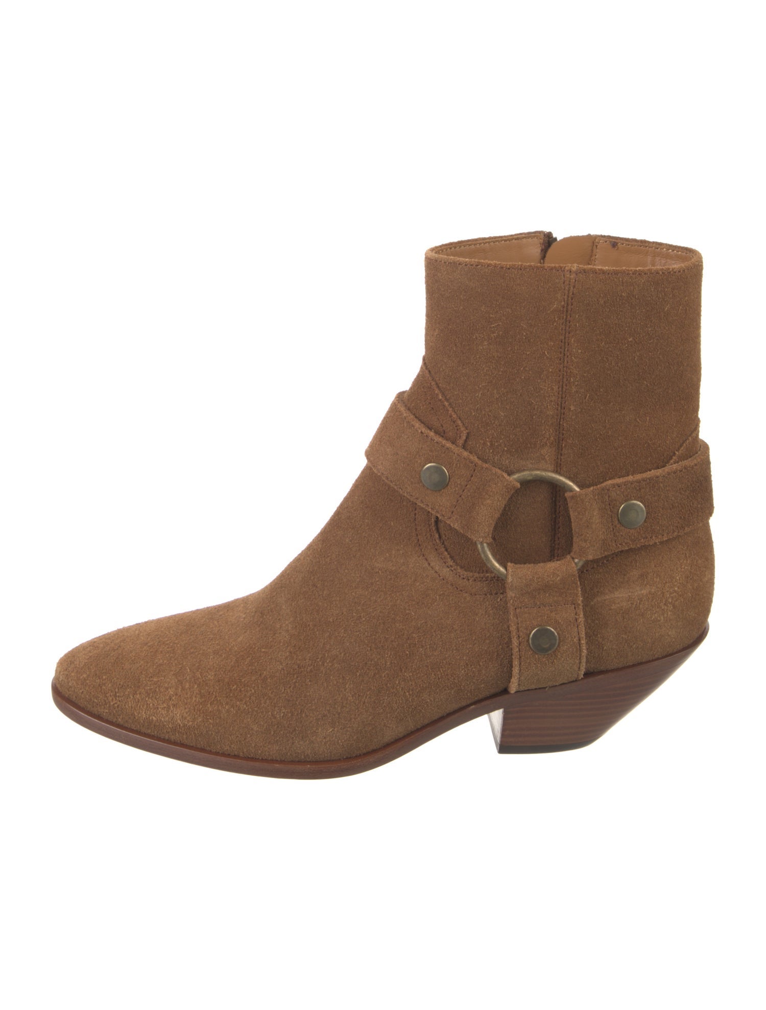 Saint Laurent Suede Western Boots