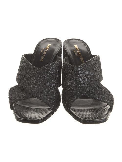 Saint Laurent Glitter Slides