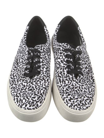 Saint Laurent Canvas Printed Sneakers
