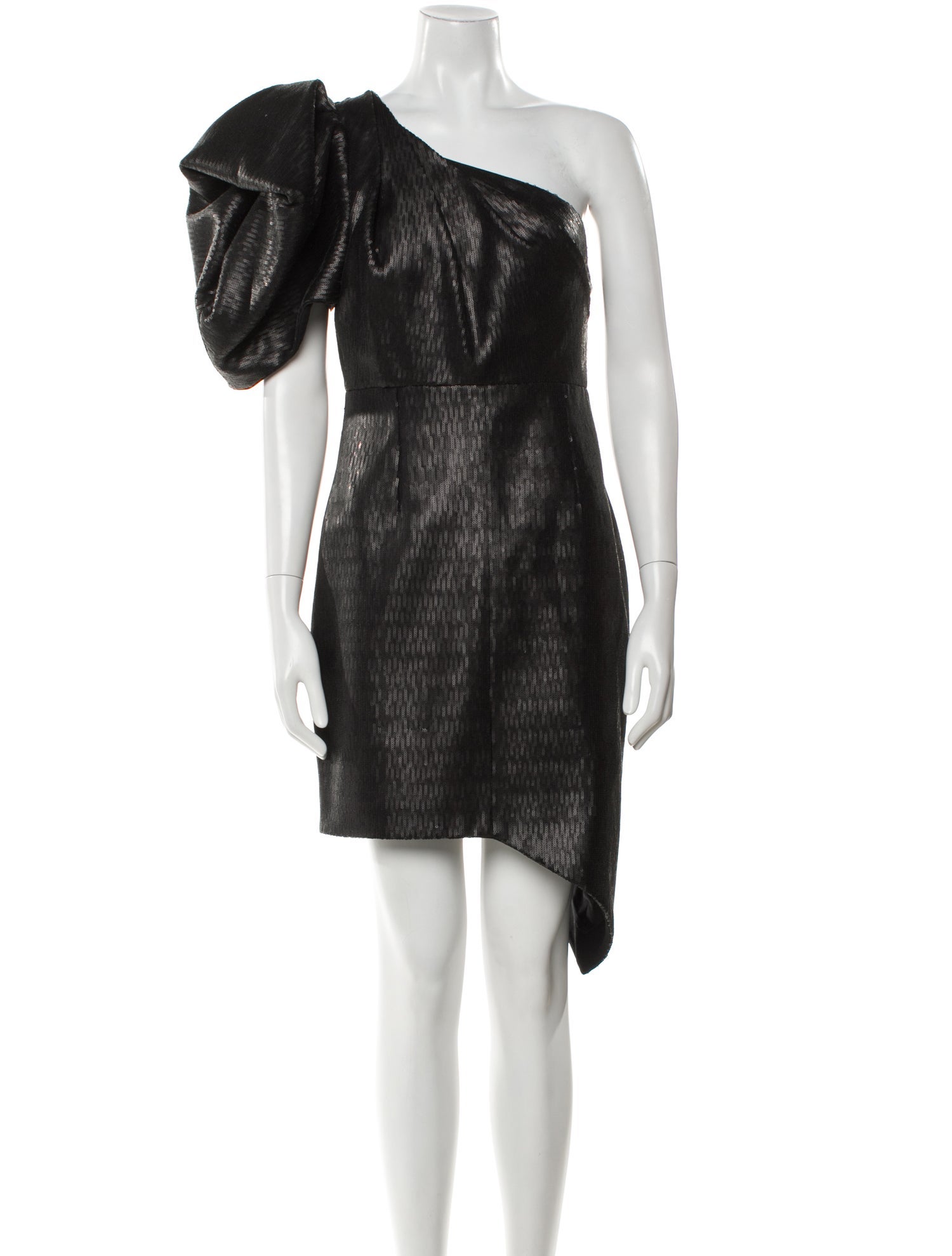 Saint Laurent One-Shoulder Midi Length Dress