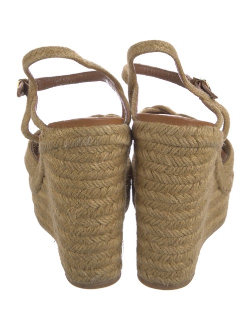 Saint Laurent Jute Cutout Accent Espadrilles