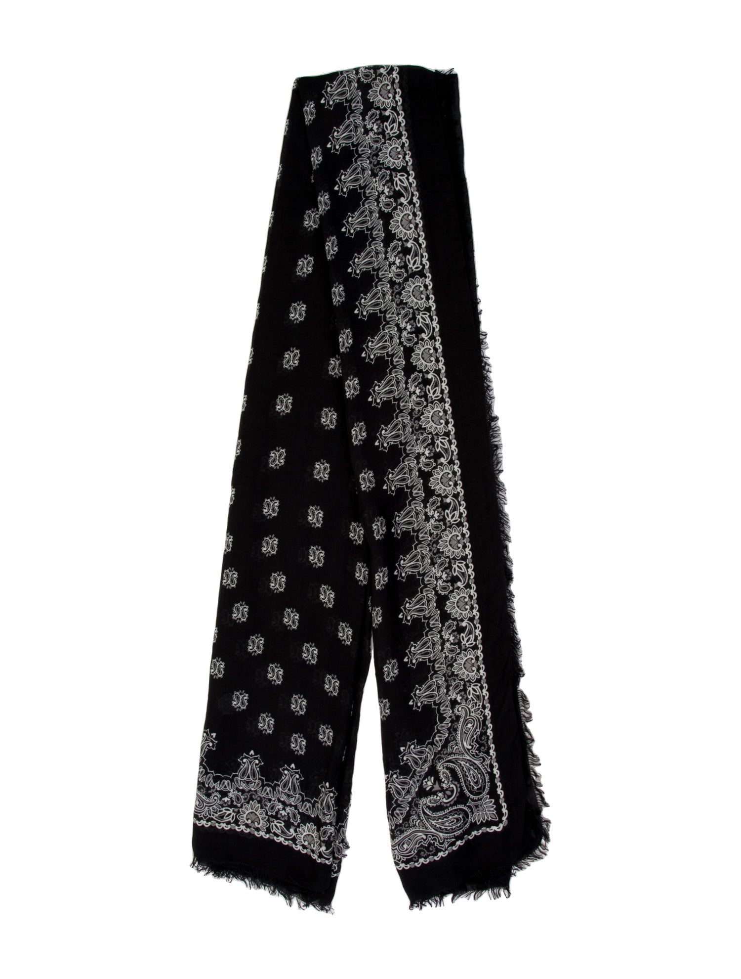 Saint Laurent Silk Printed Scarf