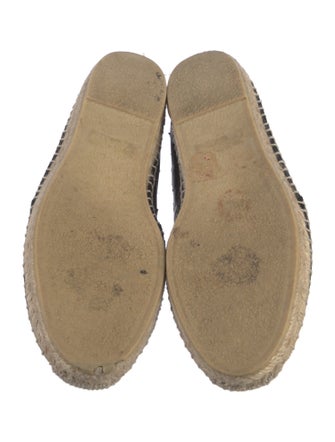 Saint Laurent Leather Floral Print Espadrilles