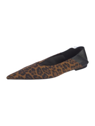 Saint Laurent Animal Print Flats