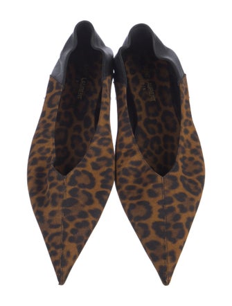 Saint Laurent Animal Print Flats