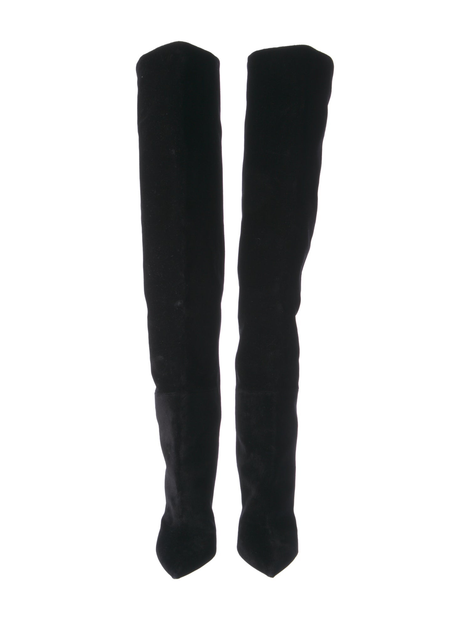 Saint Laurent Velvet Boots