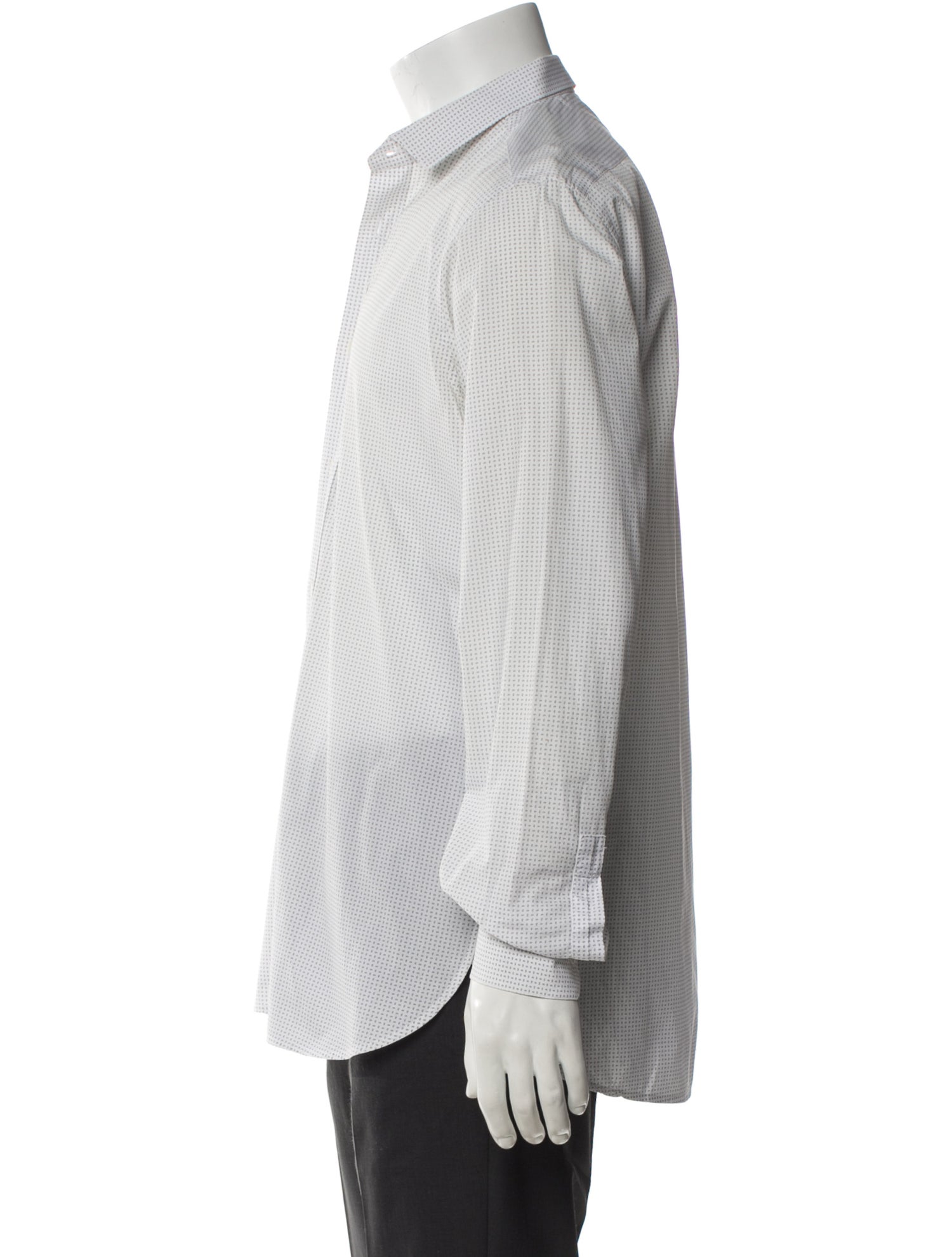 Saint Laurent 2013 Plaid Print Dress Shirt