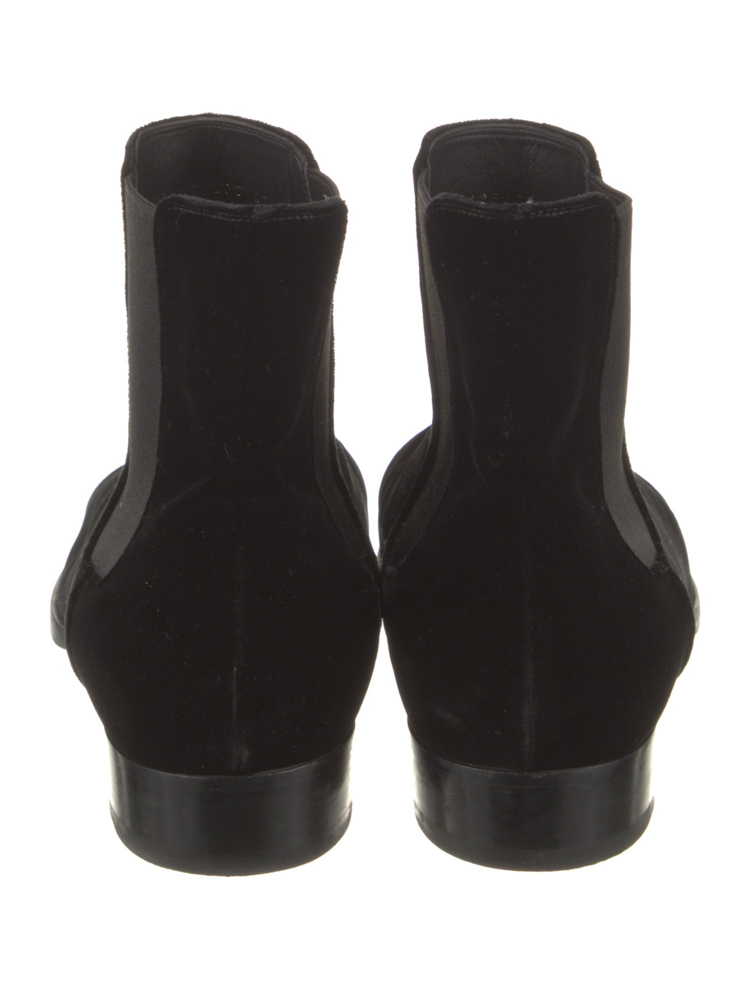 Saint Laurent Velvet Chelsea Boots