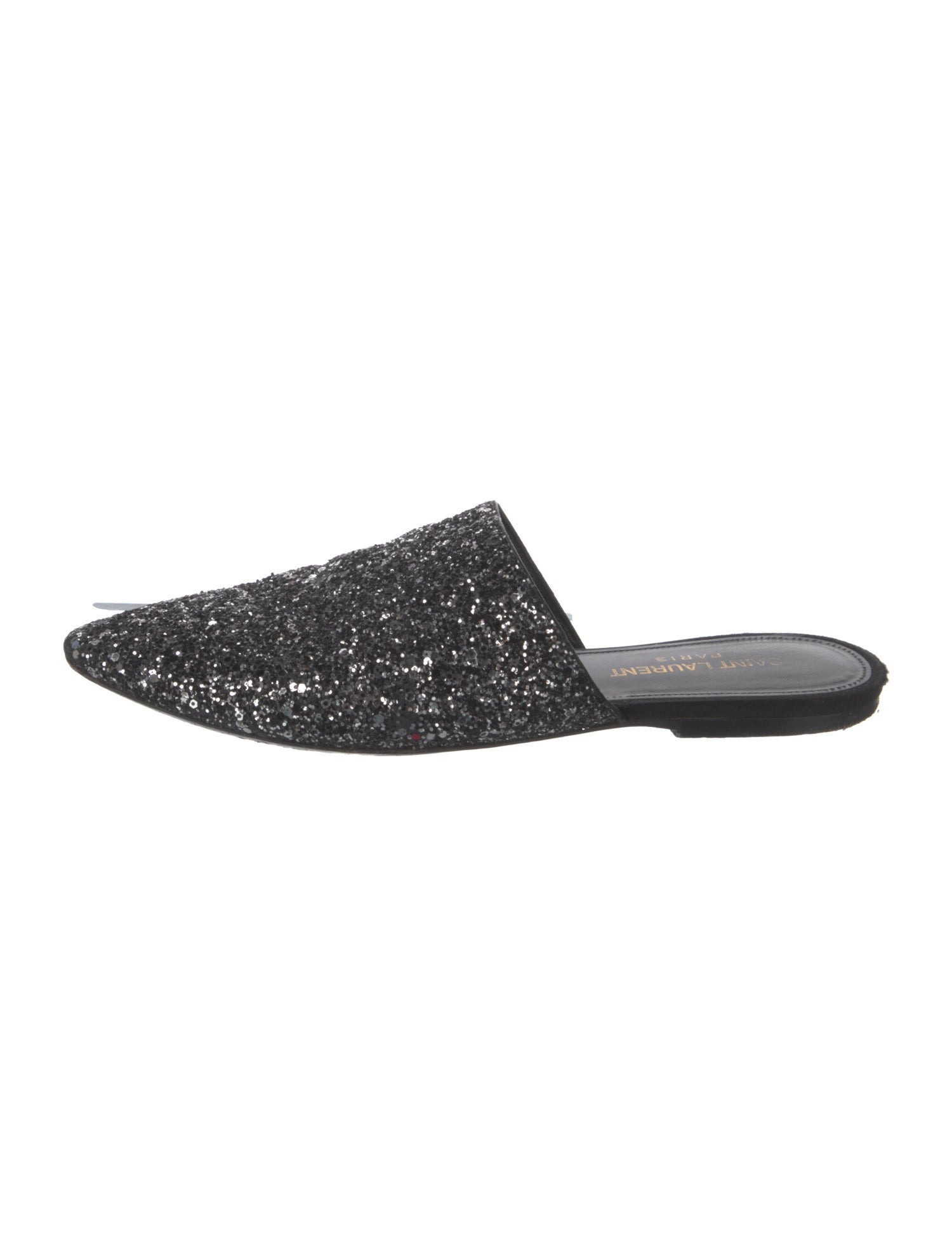 Saint Laurent Glitter Glitter Accents Mules