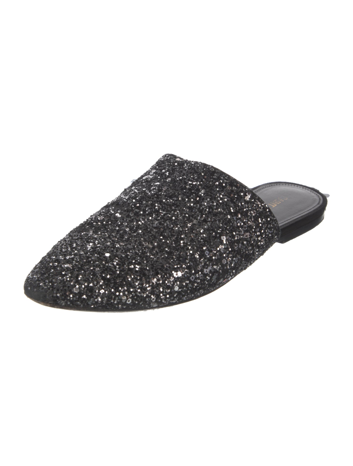 Saint Laurent Glitter Glitter Accents Mules
