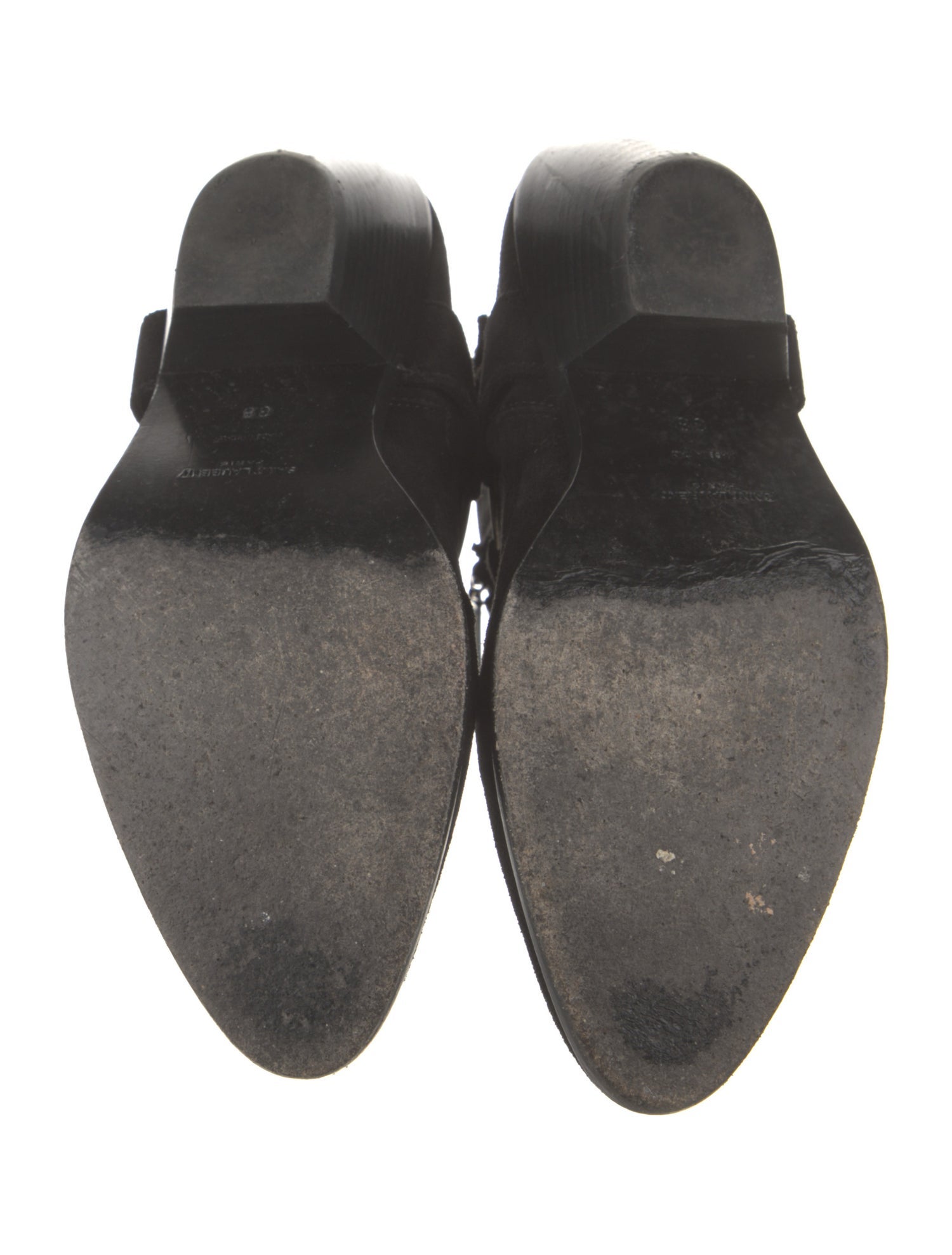 Saint Laurent Suede Moto Boots