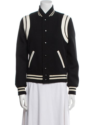 Saint Laurent Jackets 2023-2024 Teddy Bomber Jacket Us4, Fr36 | S