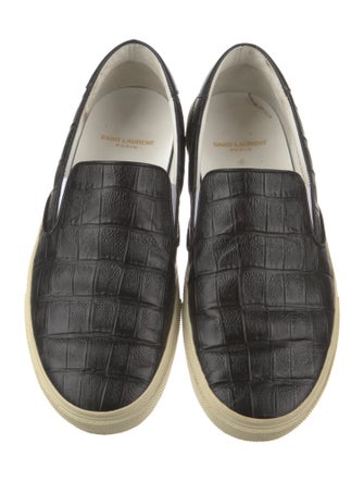 Saint Laurent Leather Printed Sneakers