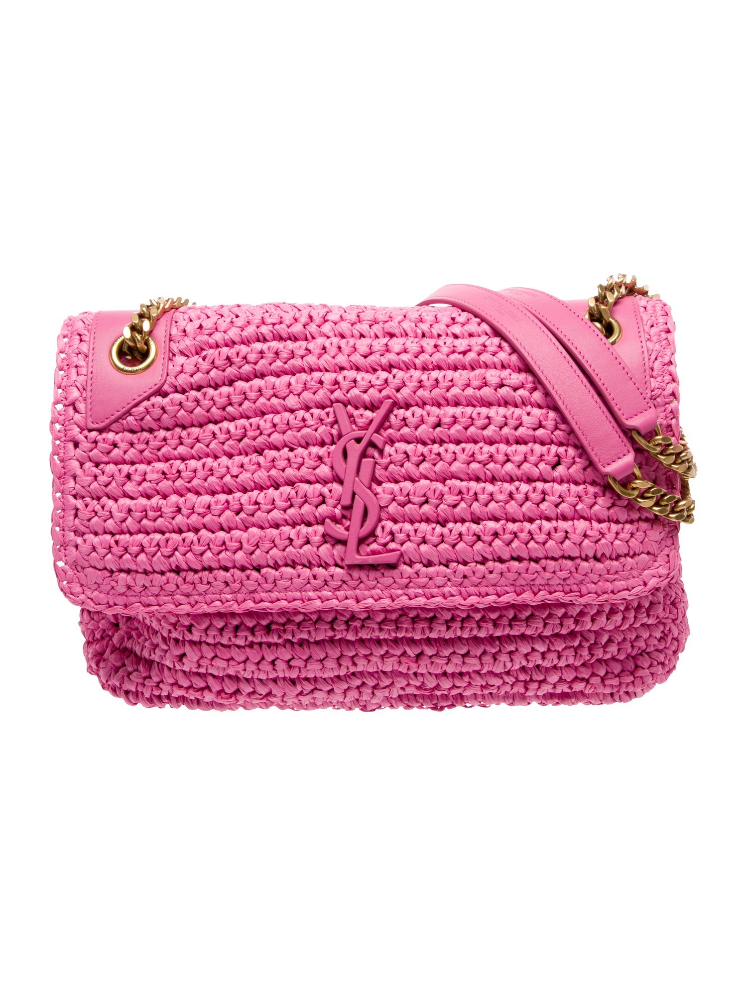 Saint Laurent Raffia Niki Medium