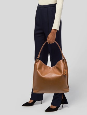 Saint Laurent Leather Hobo