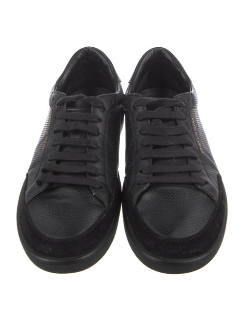 Saint Laurent Leather Graphic Print Sneakers