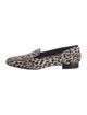 Saint Laurent Fur Animal Print Loafers