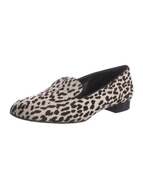 Saint Laurent Fur Animal Print Loafers