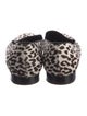 Saint Laurent Fur Animal Print Loafers