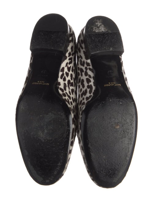 Saint Laurent Fur Animal Print Loafers