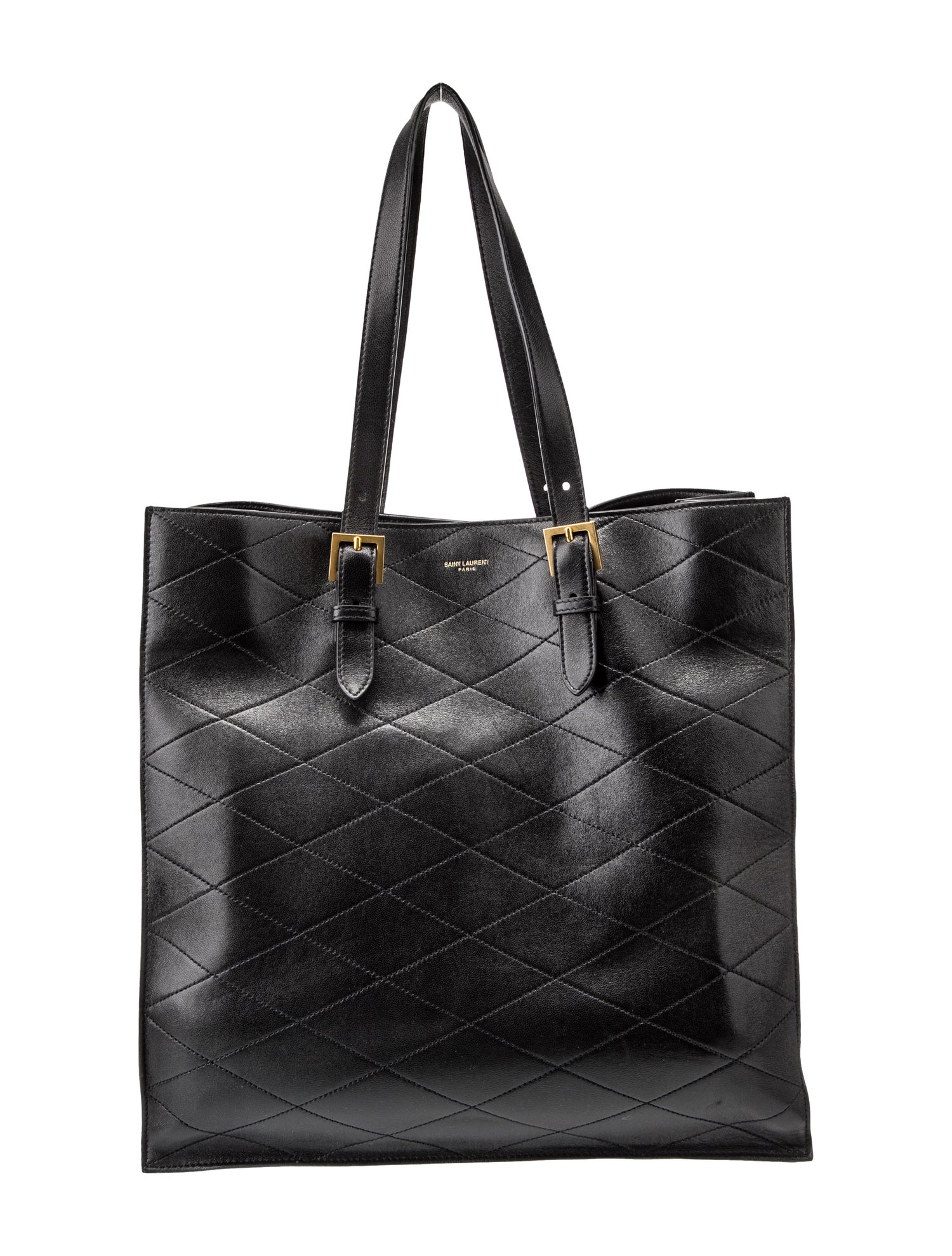 Saint Laurent Leather Sade Puffer Tote 2022