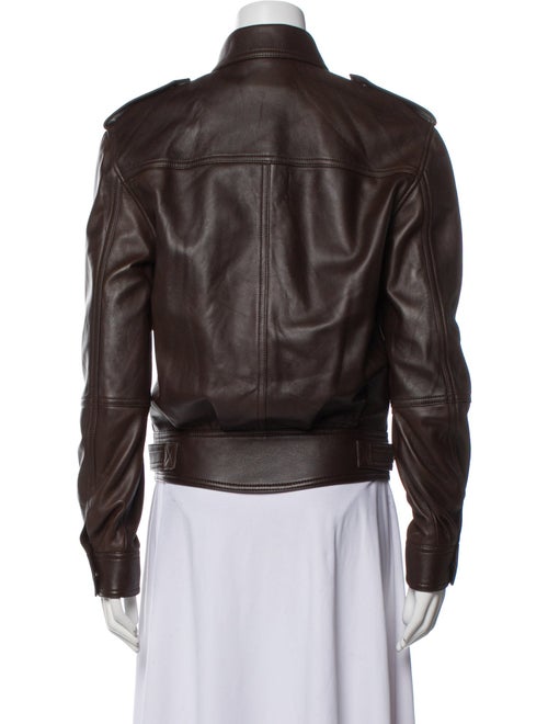 Saint Laurent 2022 Leather Bomber Jacket