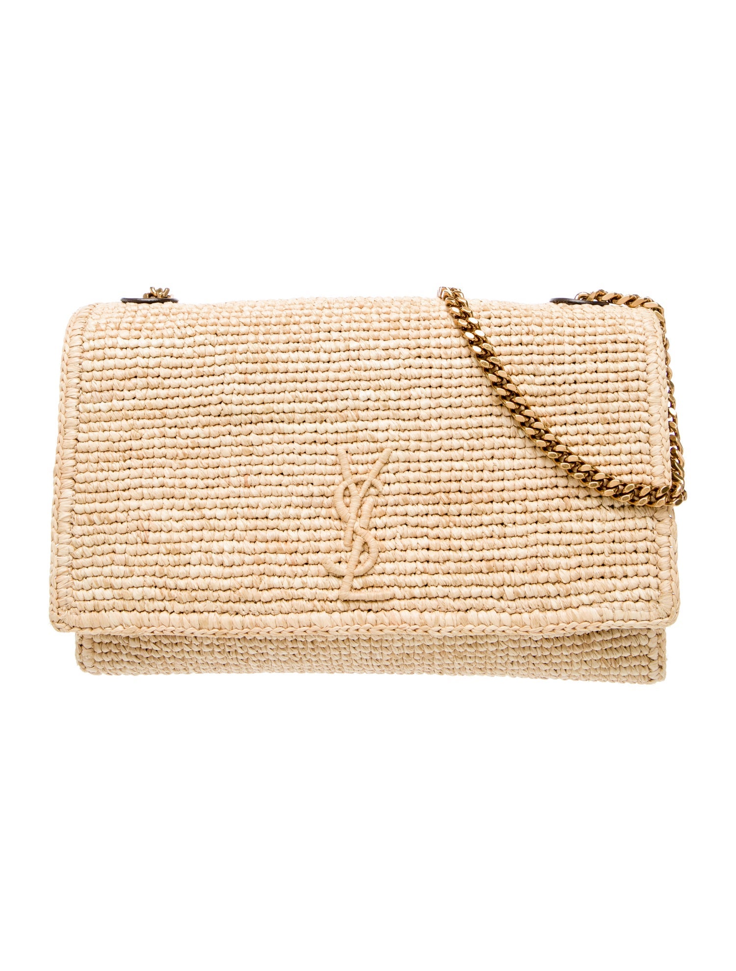 Saint Laurent Raffia Shoulder Bag