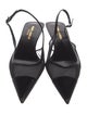 Saint Laurent Mesh Mesh Accents Slingback Pumps