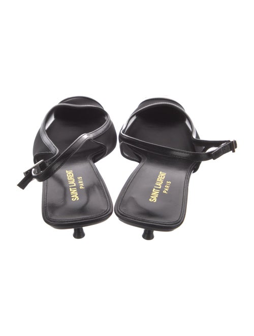 Saint Laurent Mesh Mesh Accents Slingback Pumps