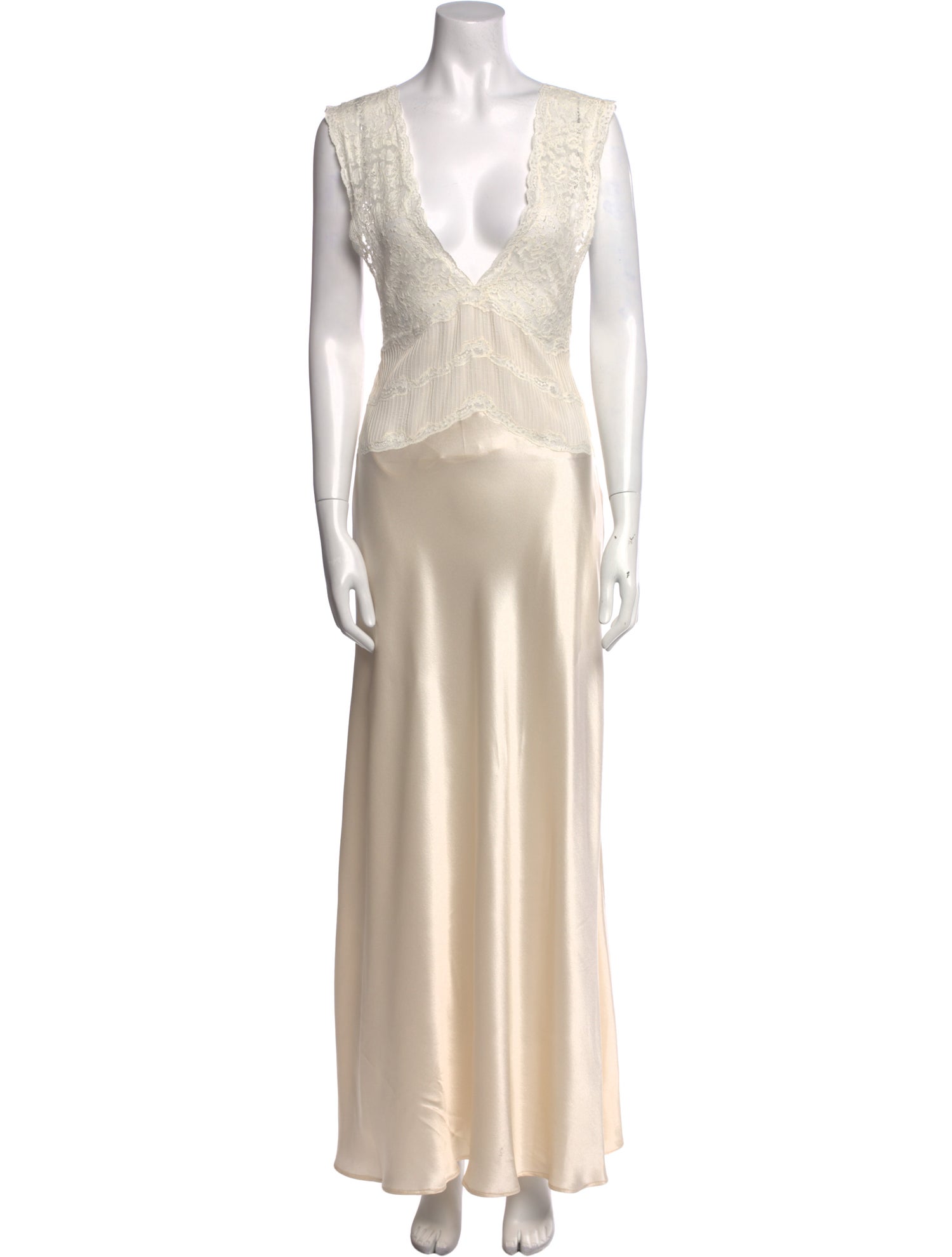 Saint Laurent Silk Long Dress