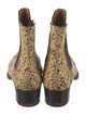 Saint Laurent Snakeskin Animal Print Chelsea Boots