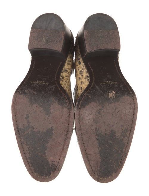 Saint Laurent Snakeskin Animal Print Chelsea Boots