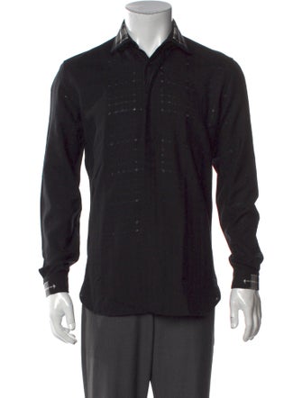Saint Laurent Wool Long Sleeve Dress Shirt