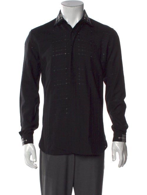 Saint Laurent Wool Long Sleeve Dress Shirt