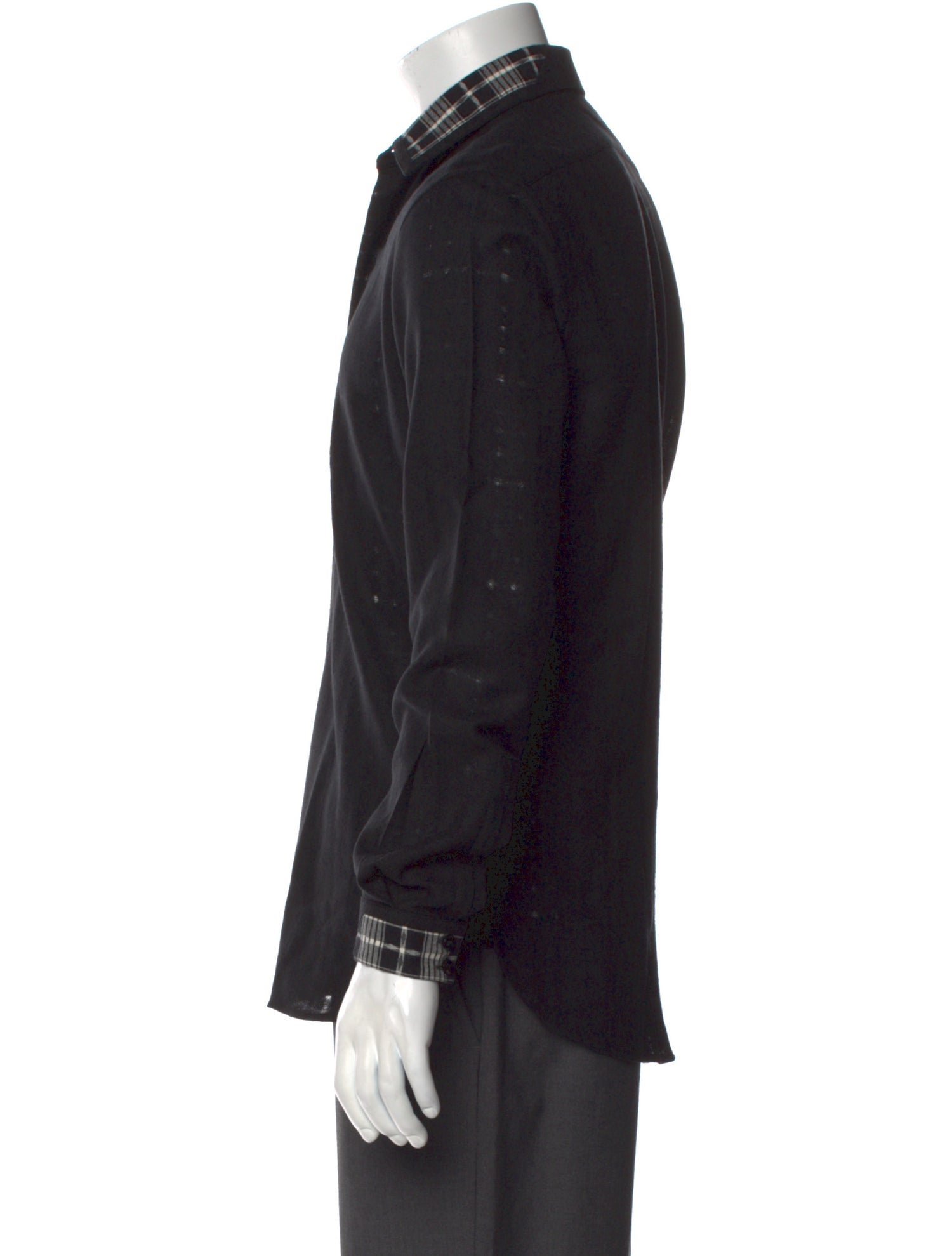 Saint Laurent Wool Long Sleeve Dress Shirt